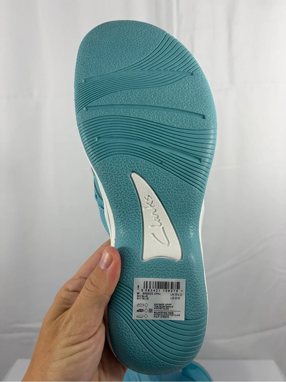 NWT Cloudsteppers by Clarks Women's Size 8 Teal Floral Sandals